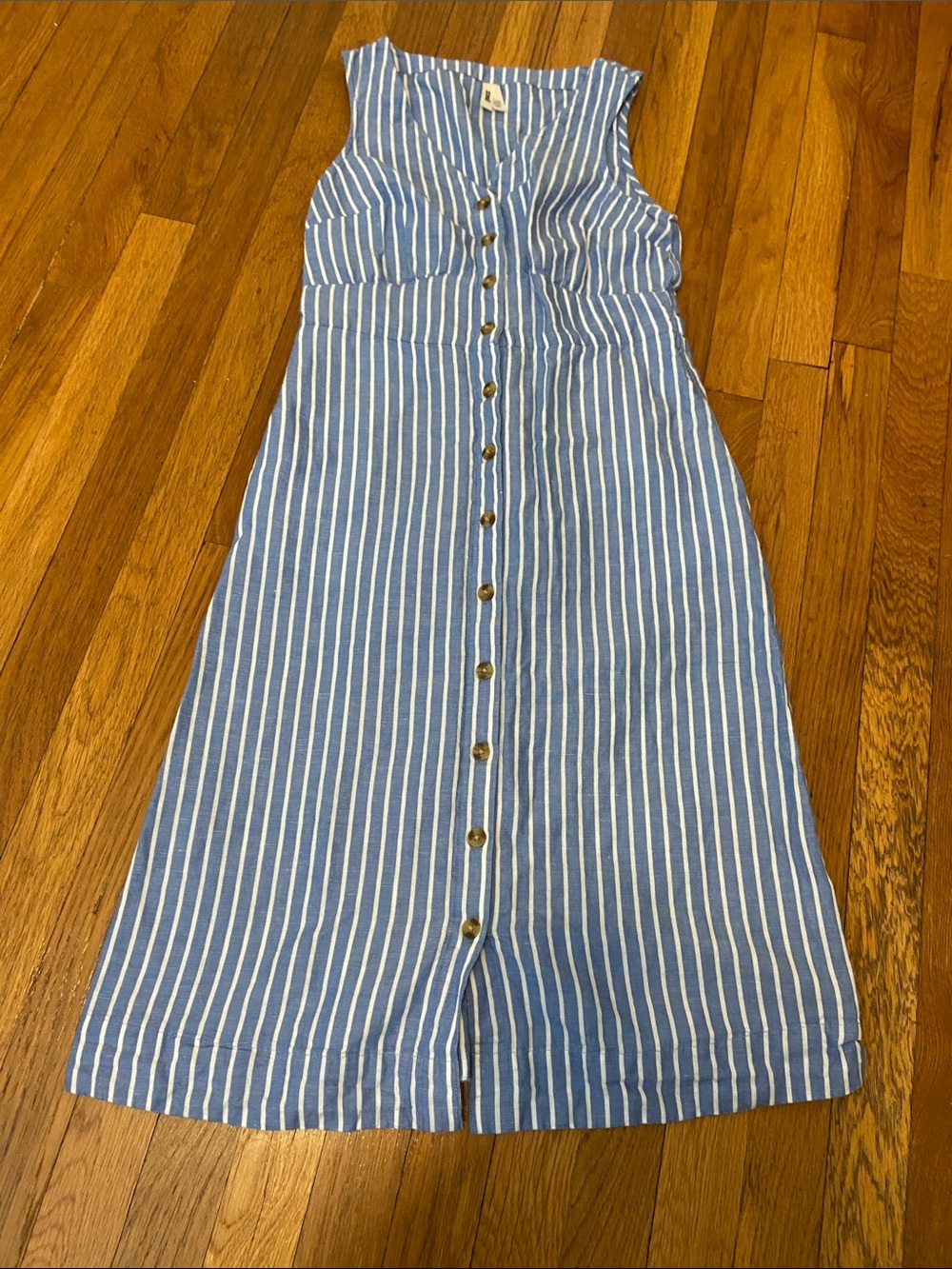 Pact Striped Button Down Dress